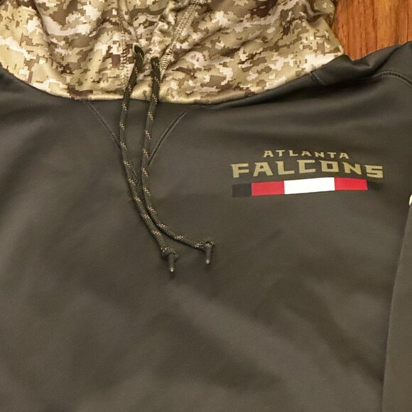 Nike Atlanta Falcons Hoodie Salute to Service Men XXL Dri-fit Sideline NFL - Picture 8 of 15